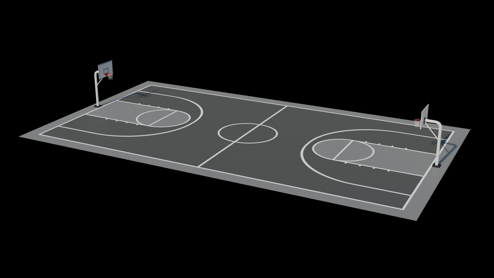Basketball Court V9 Model - TurboSquid 2057263