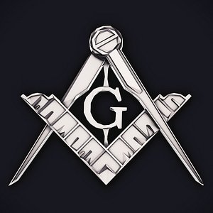Symbol of Masons Low Poly
