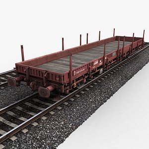 3ds max flat wagon
