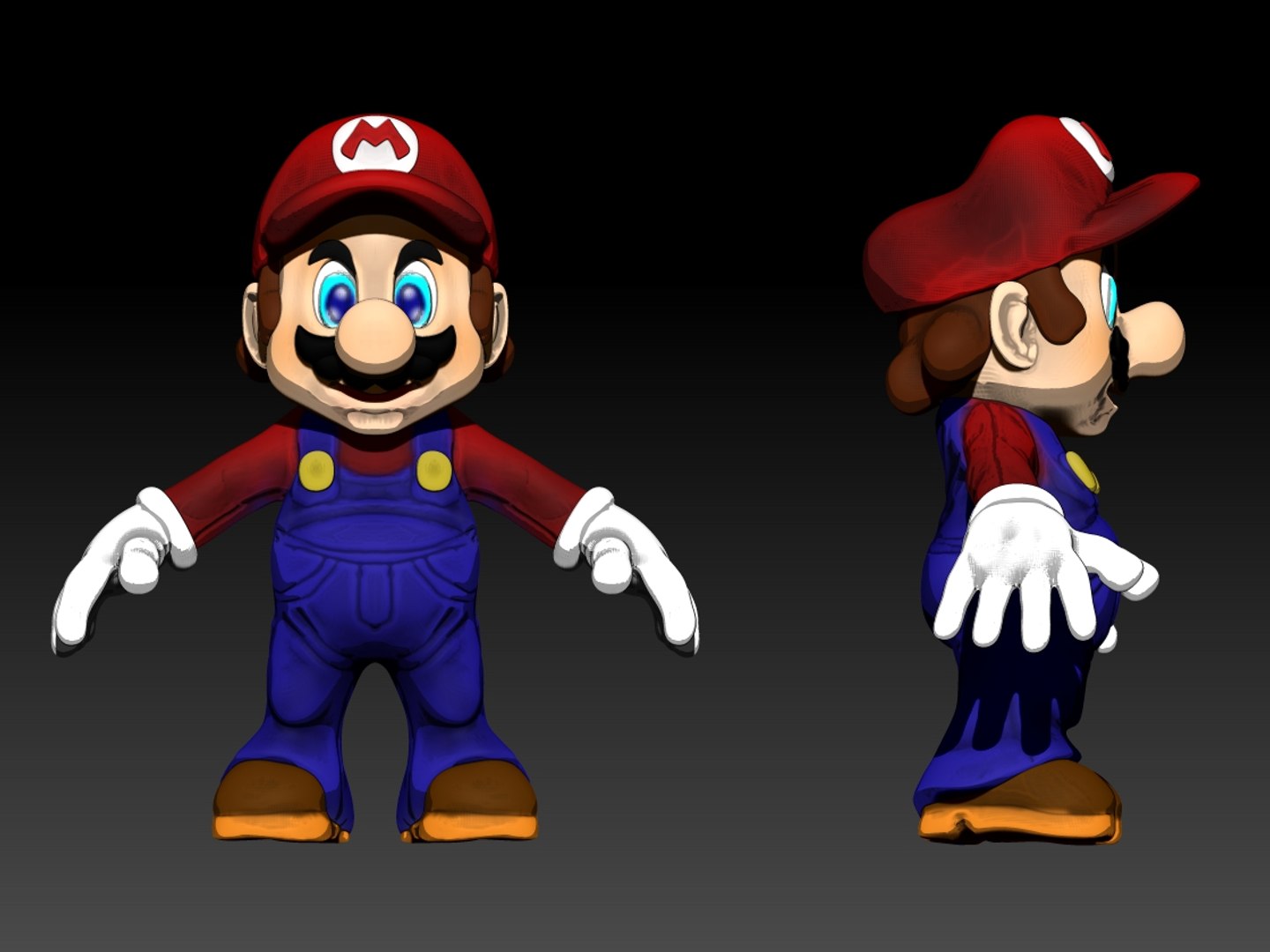 3d model mario sonic