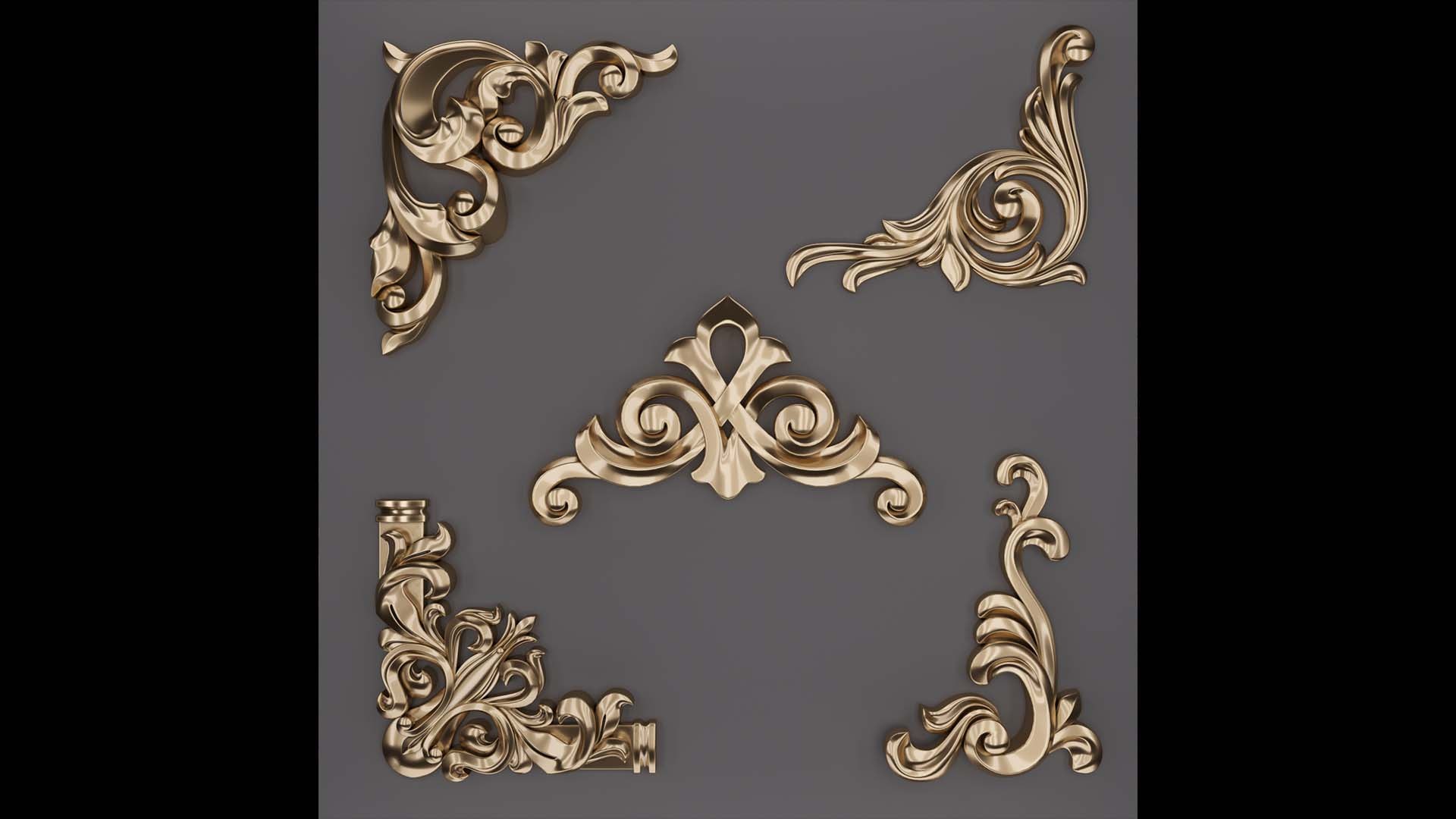 3D Trim Ornament 35 - TurboSquid 1908532