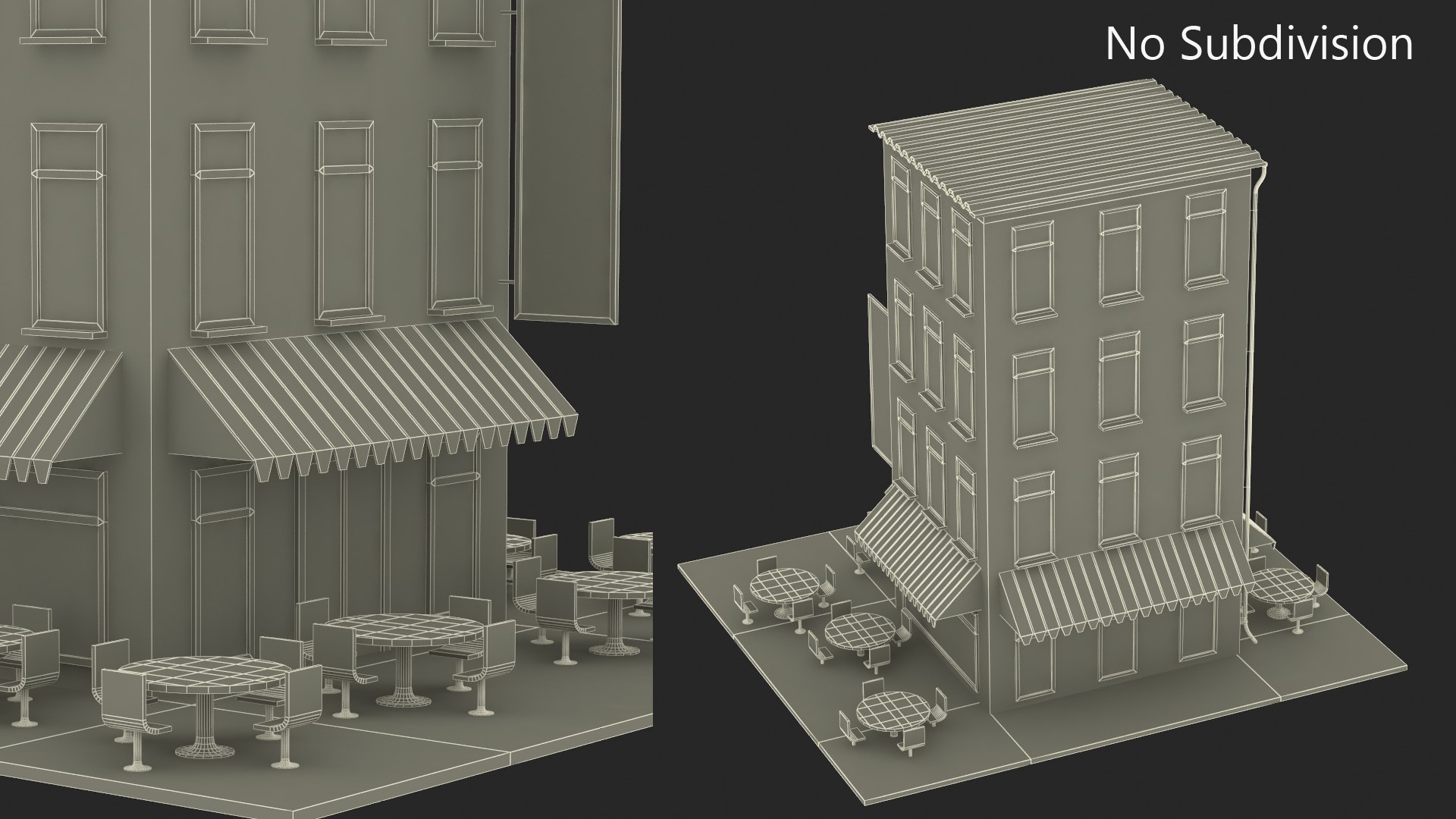 Low Poly Apartment Building with Cafe 3D model https://p.turbosquid.com/ts-thumb/5s/WFBVjE/CA/low_poly_apartment_building_with_cafe_009/jpg/1749202551/1920x1080/fit_q87/250e75a0fb3020dfdb0fd0773f7ddb041a5a5221/low_poly_apartment_building_with_cafe_009.jpg