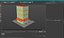 Low Poly Apartment Building with Cafe