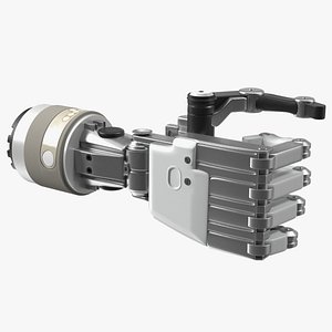 3D Arm Mechanical Into Fist model