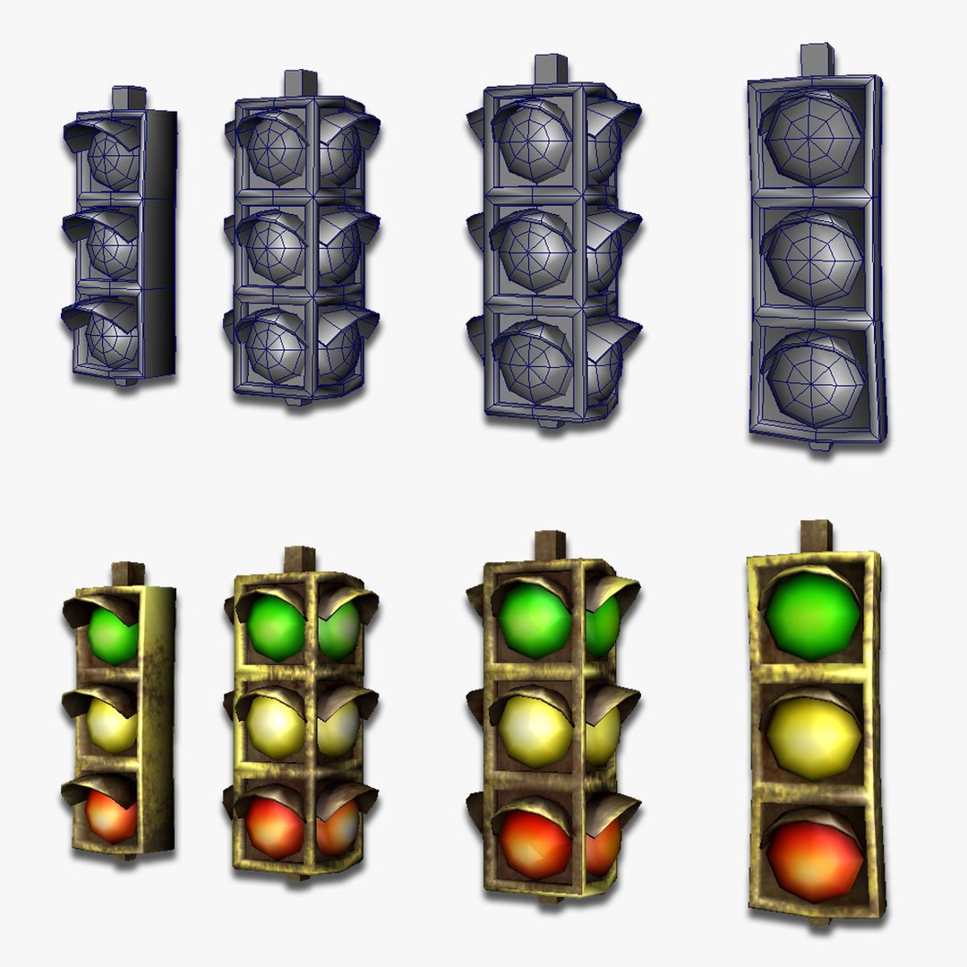 3ds Max Traffic Signal Street Lighting