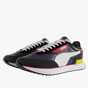 3D Puma Future Rider Trainers model
