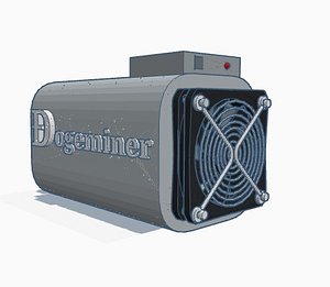 3D dogeminer doge model