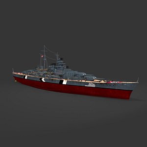 bismarck battleship model