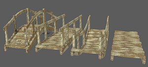 small footbridges 3D model