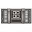 Boiserie Classic Wall with Mouldings 014 White