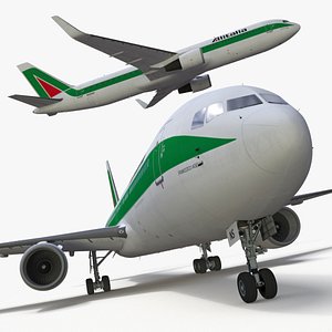 Alitalia Boeing 767 Passenger Jet Rigged for Maya
