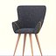Cadeira moderna para interiores Low-poly