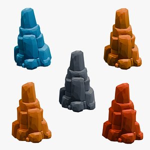 Stylized Desert Rock 3D Model for Environments1 3D model