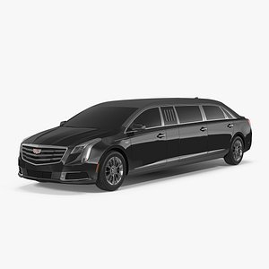 3D model limousine cadillac xts 70