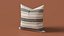 Cojín decorativo con estampado de rayas de saco de grano