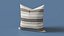 Cojín decorativo con estampado de rayas de saco de grano