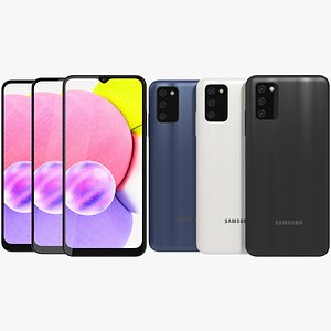 3D Samsung Galaxy A03s All Colors model