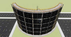 Solar Concrete Tower Type-3 3D model
