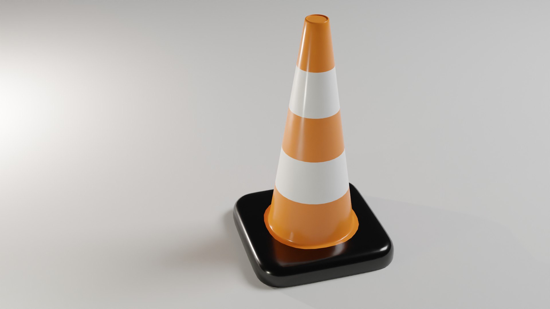 3D Traffic cone orange black model - TurboSquid 2138853