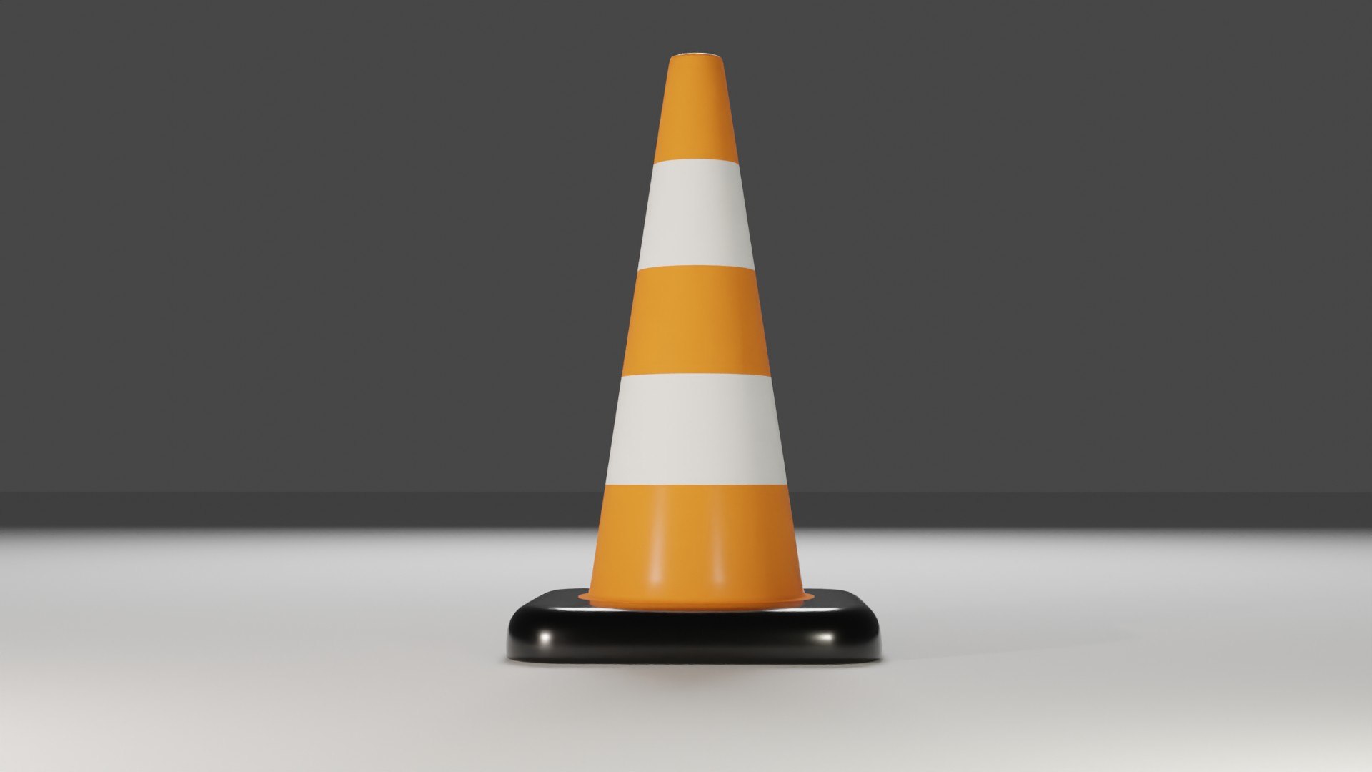 3D Traffic cone orange black model - TurboSquid 2138853