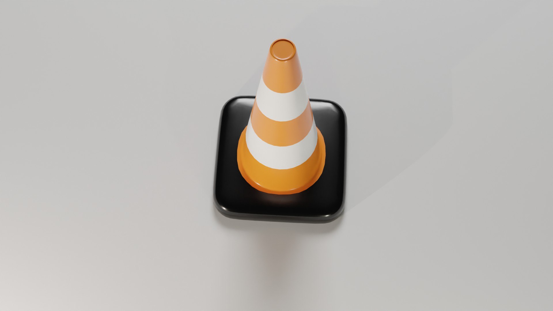 3D Traffic cone orange black model - TurboSquid 2138853