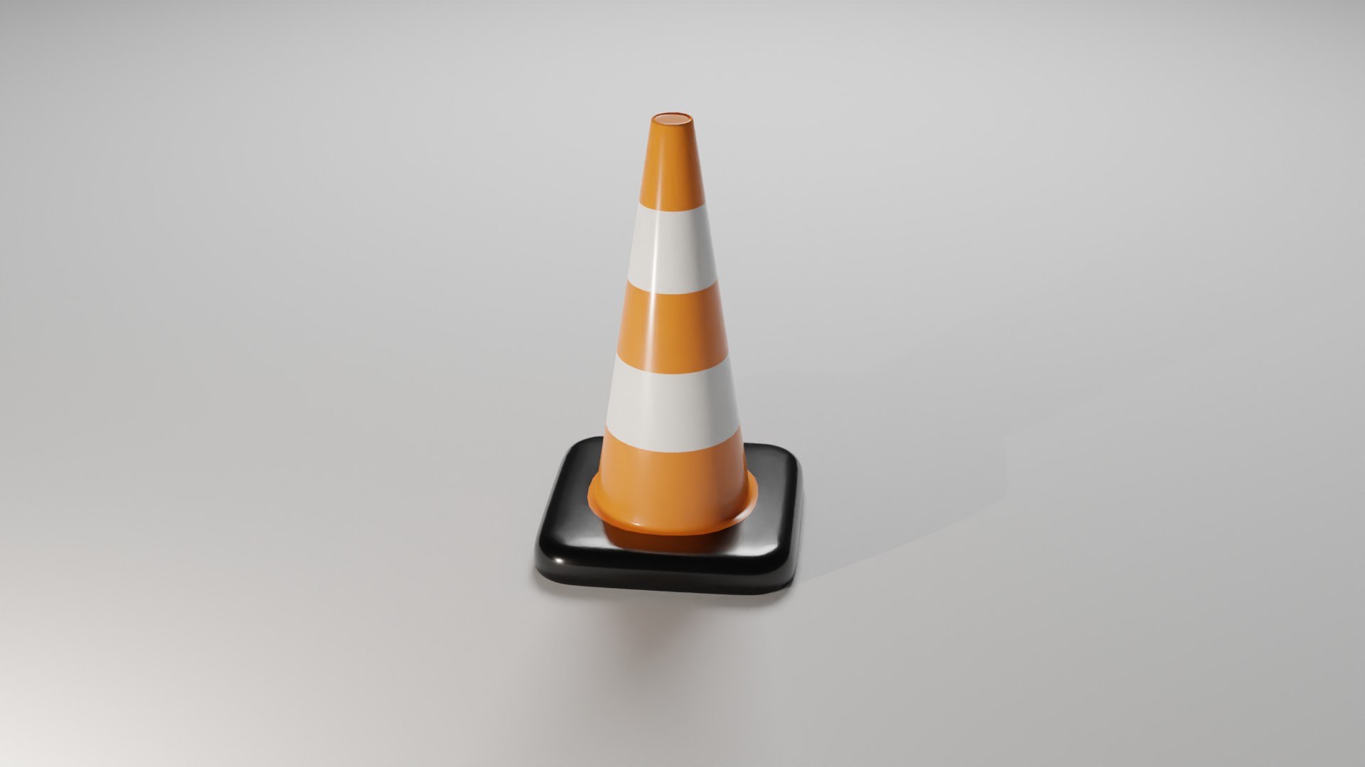 3D Traffic cone orange black model - TurboSquid 2138853