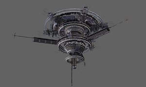 3D model space station