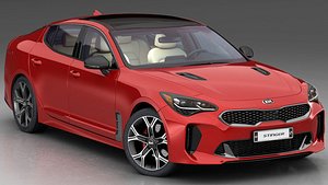 kia stinger 2018 3D model
