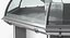 Bend Glass Meat Display Counter 3D Model