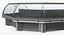 Bend Glass Meat Display Counter 3D Model