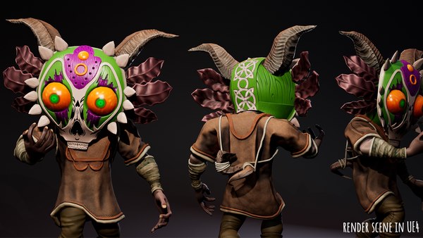 Stylized Character Druid 1 3D