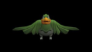 Stylized Fantasy Bird 3D model