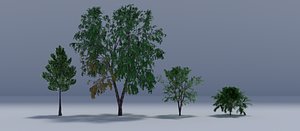 trees blender 3D model