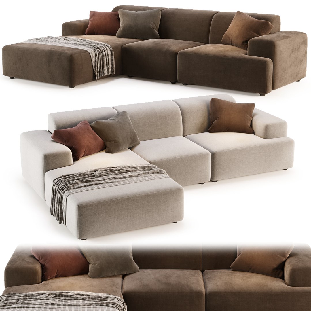 Canape Melva By Westwing Collection 3D Model - TurboSquid 2106766