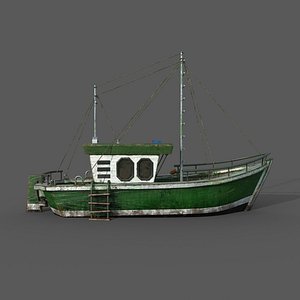 3D Fishing boat