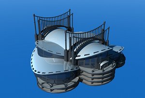 3d convention center model