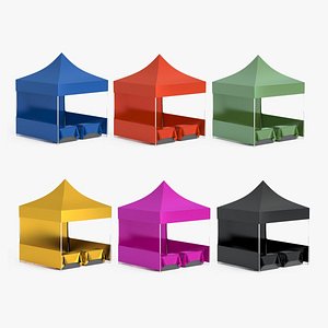 3D Display tent mockup Bundle