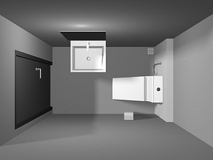 3D model Toilet unit 25O23