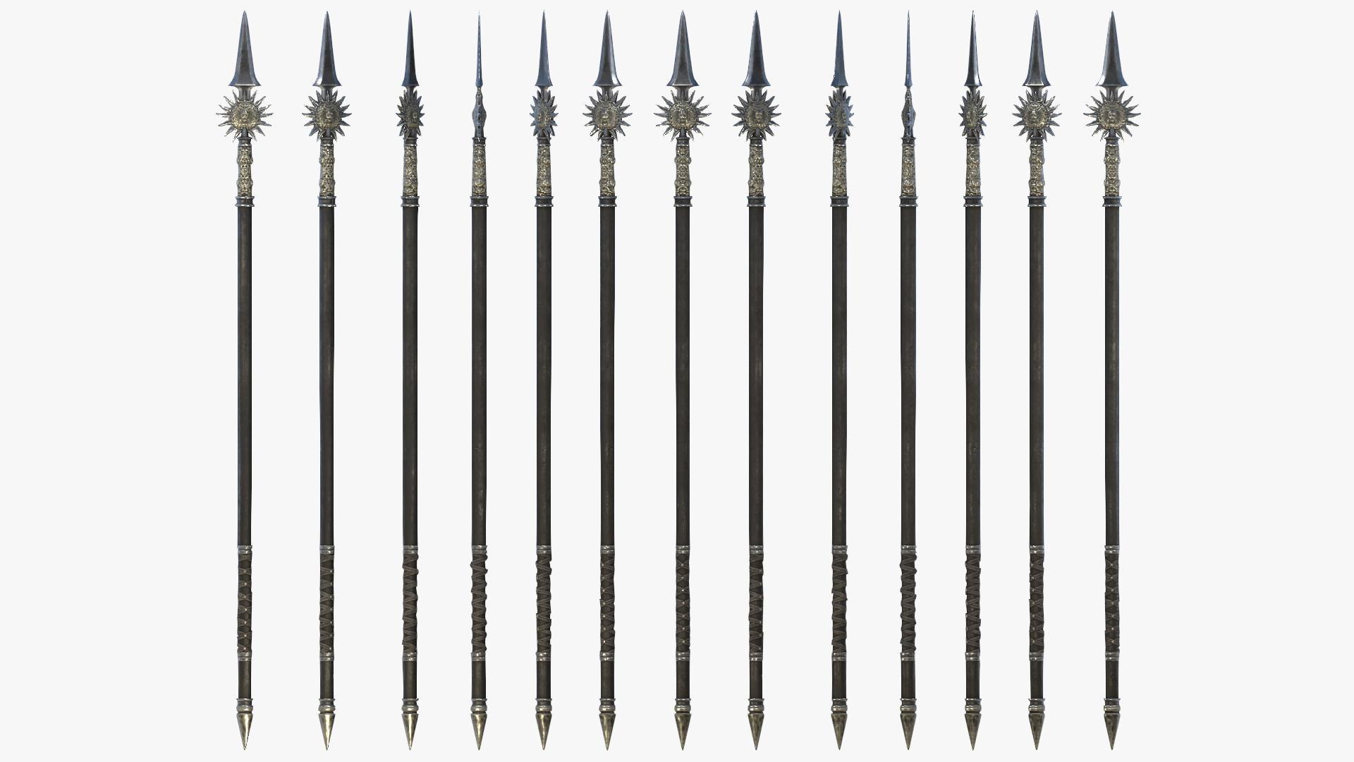 Fantasy Spear RPG Bardiche Glaive Halberd Javelin Lucern Hammer Naginata Partisan Pike PoleAxe Qiang Ranseur Spear Spetum Voulge Yari Collection 3D model https://p.turbosquid.com/ts-thumb/5t/RqLdpz/iy/ts_urp_1080p_18.02.2025_125250/jpg/1747465367/1920x1080/fit_q87/c0f2fe24b6df1ae9e659a7ab9fe6b94e2959191f/ts_urp_1080p_18.02.2025_125250.jpg