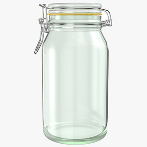3D model glass jar