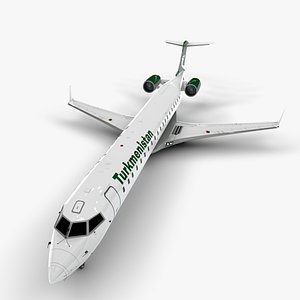 3D airlines bombardier challenger 870 model