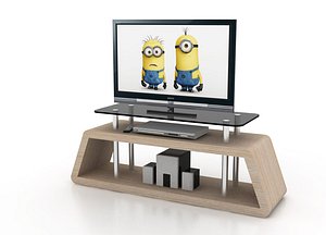 minimalist design tv stand 3d 3ds