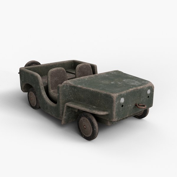 Vintage Wooden Toy Car 3D model - TurboSquid 1989281