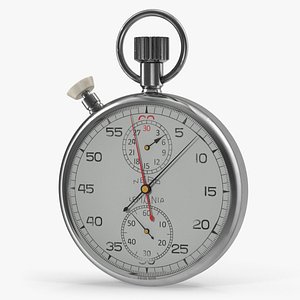 Stainless Steel Analogue Pocket Stopwatch