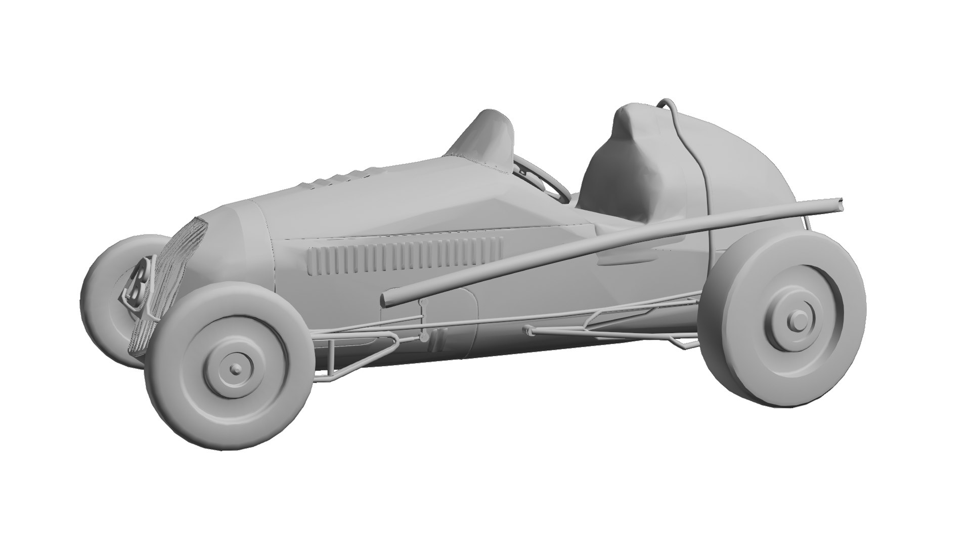 3D Vintage 1940s Racing Speedcar Game Ready Model - TurboSquid 2452820