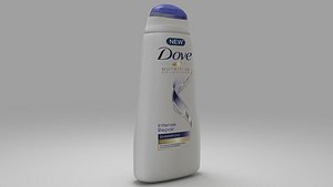Dove shampoo bottle FBX