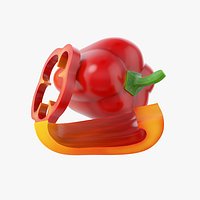 Cartoon Bulgarian Pepper