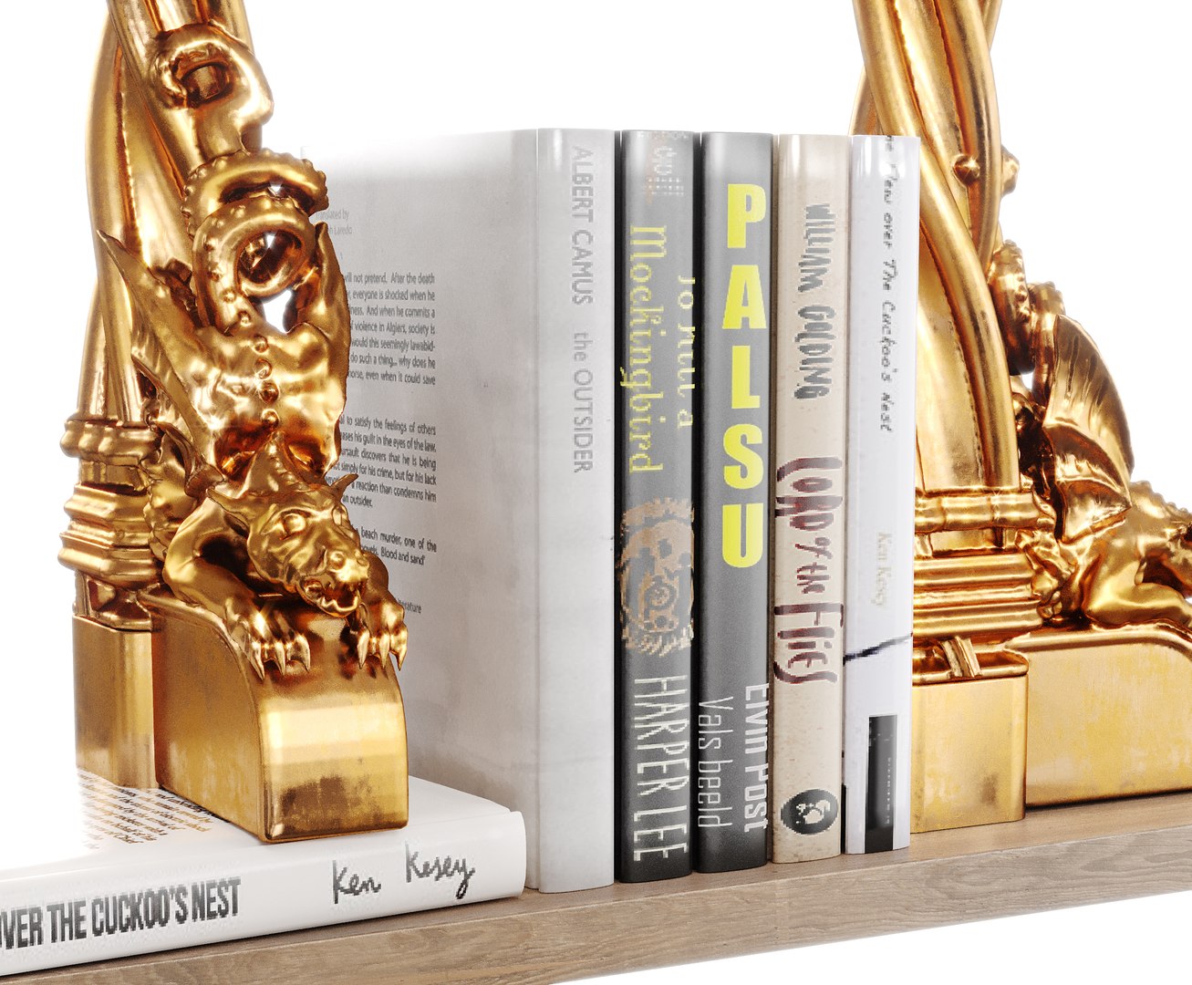 3D Dragon book holder or book ends model - TurboSquid 1816900