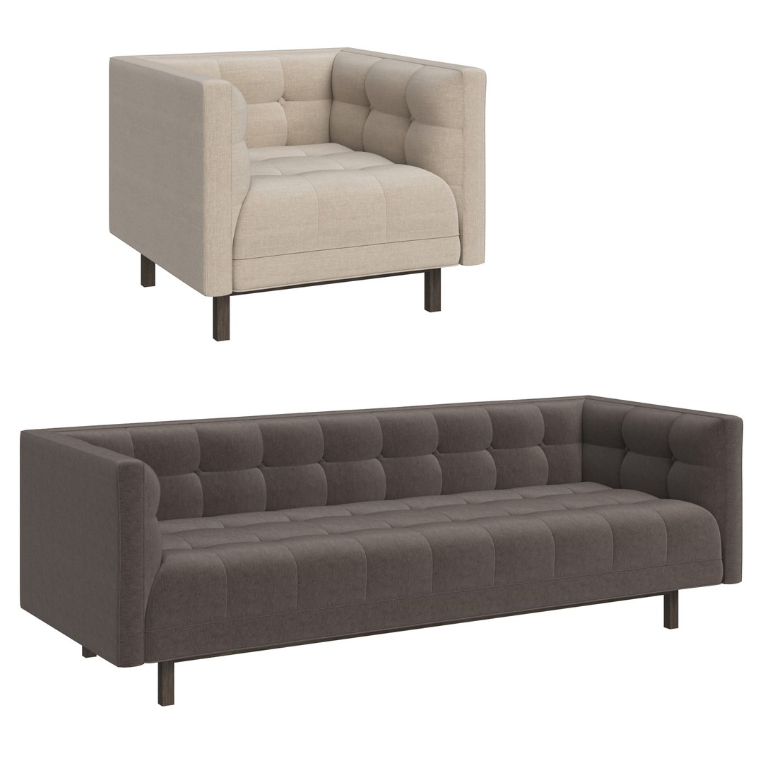 Restoration Hardware Madison Sofa Collection 3D TurboSquid 1758518