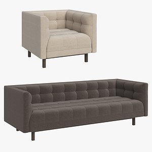 Restoration Hardware Madison Sofa Collection 3D